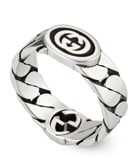 gucci feline garden ring|gucci interlocking g silver ring.